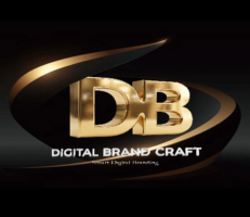 Digital Brand Craft gold DB monogram logo for digital marketing and branding agency